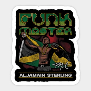 Aljamain Sterling Funk Master Grunge Sticker